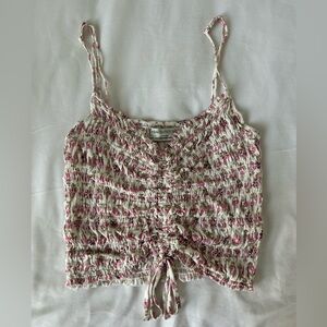 Urban Outfitters Printer Flower Crop Top